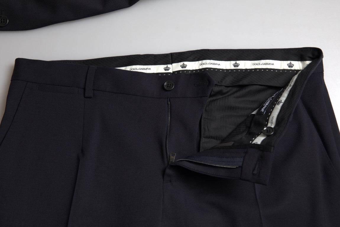 Dolce & Gabbana Blue 2 Piece Single Breasted MARTINI Suit - Hilstor