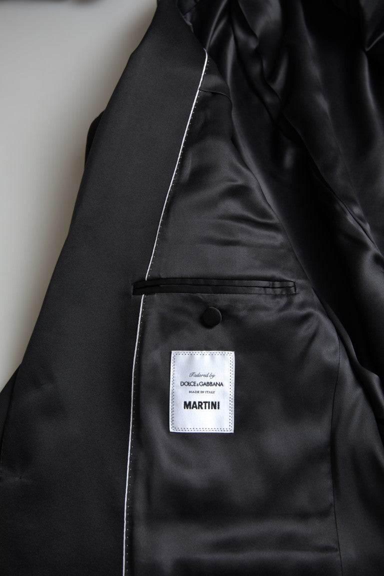 Dolce & Gabbana Black 2 Piece Single Breasted MARTINI Suit - Hilstor