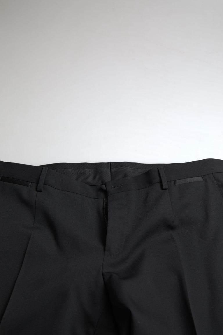 Dolce & Gabbana Black 2 Piece Single Breasted MARTINI Suit - Hilstor