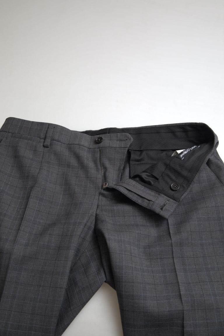 Dolce & Gabbana Gray 2 Piece Single Breasted MARTINI Suit - Hilstor