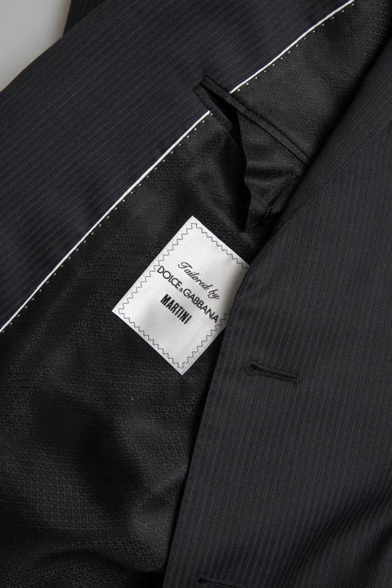 Dolce & Gabbana Black 2 Piece Single Breasted MARTINI Suit - Hilstor