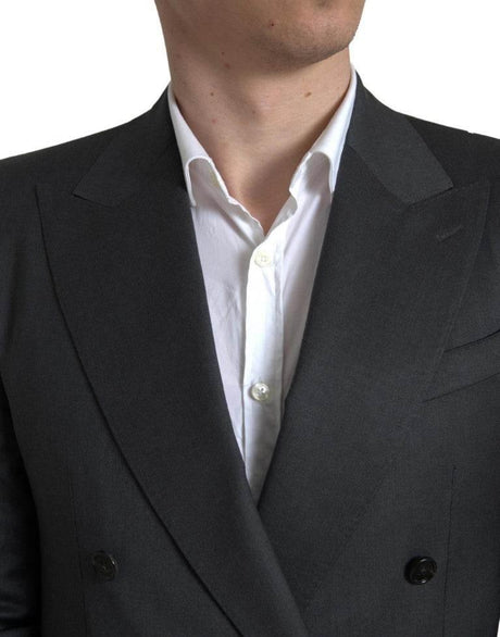 Dolce & Gabbana Gray 2 Piece Double Breasted SICILIA Suit - Hilstor