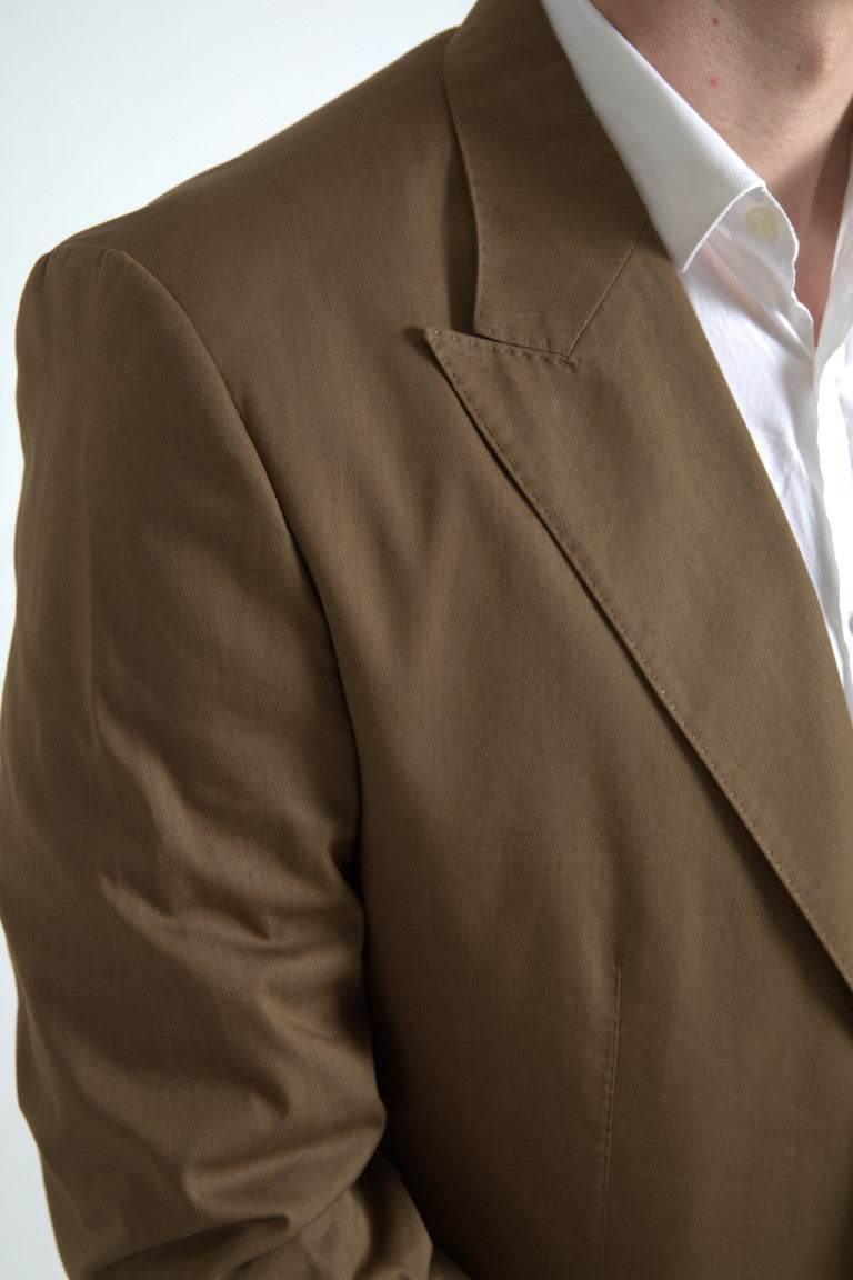 Dolce & Gabbana Brown 2 Piece Single Breasted TAORMINA Suit - Hilstor