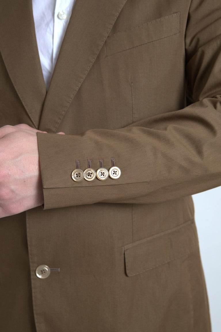Dolce & Gabbana Brown 2 Piece Single Breasted TAORMINA Suit - Hilstor