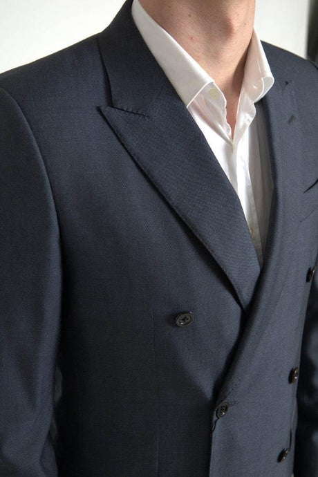 Dolce & Gabbana Blue 2 Piece Double Breasted MARTINI Suit - Hilstor