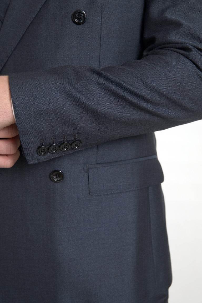 Dolce & Gabbana Blue 2 Piece Double Breasted MARTINI Suit - Hilstor