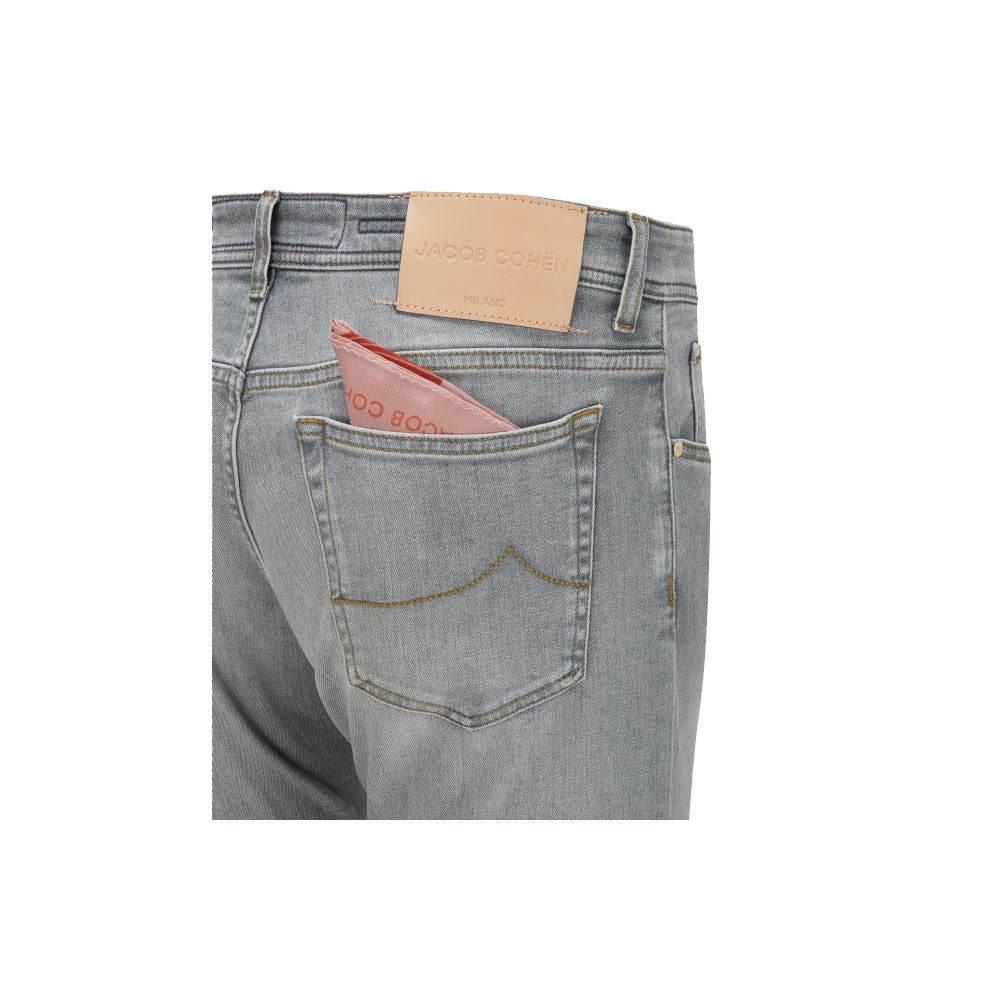 Jacob Cohen Sleek Slim Fit Grey Denim - Hilstor