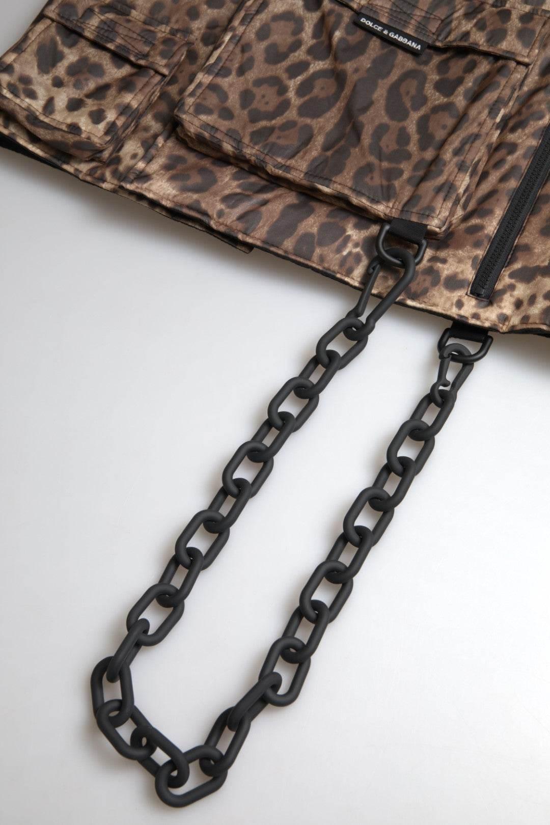 Dolce & Gabbana Silk Leopard Vest Exclusive Sportswear - Hilstor
