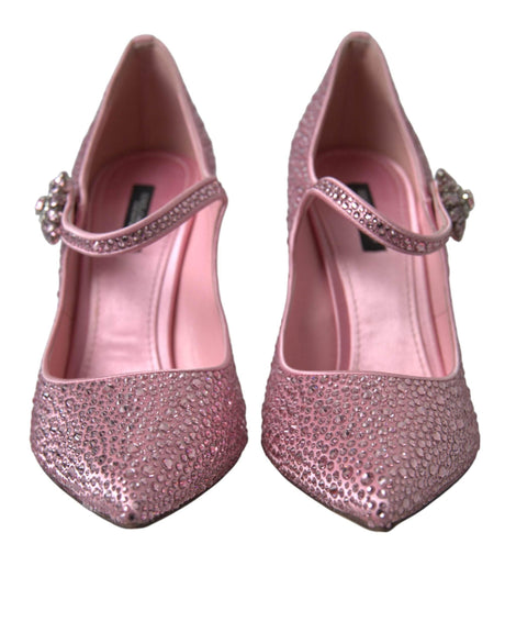 Dolce & Gabbana Enchanting Pink Crystal Pumps - Hilstor