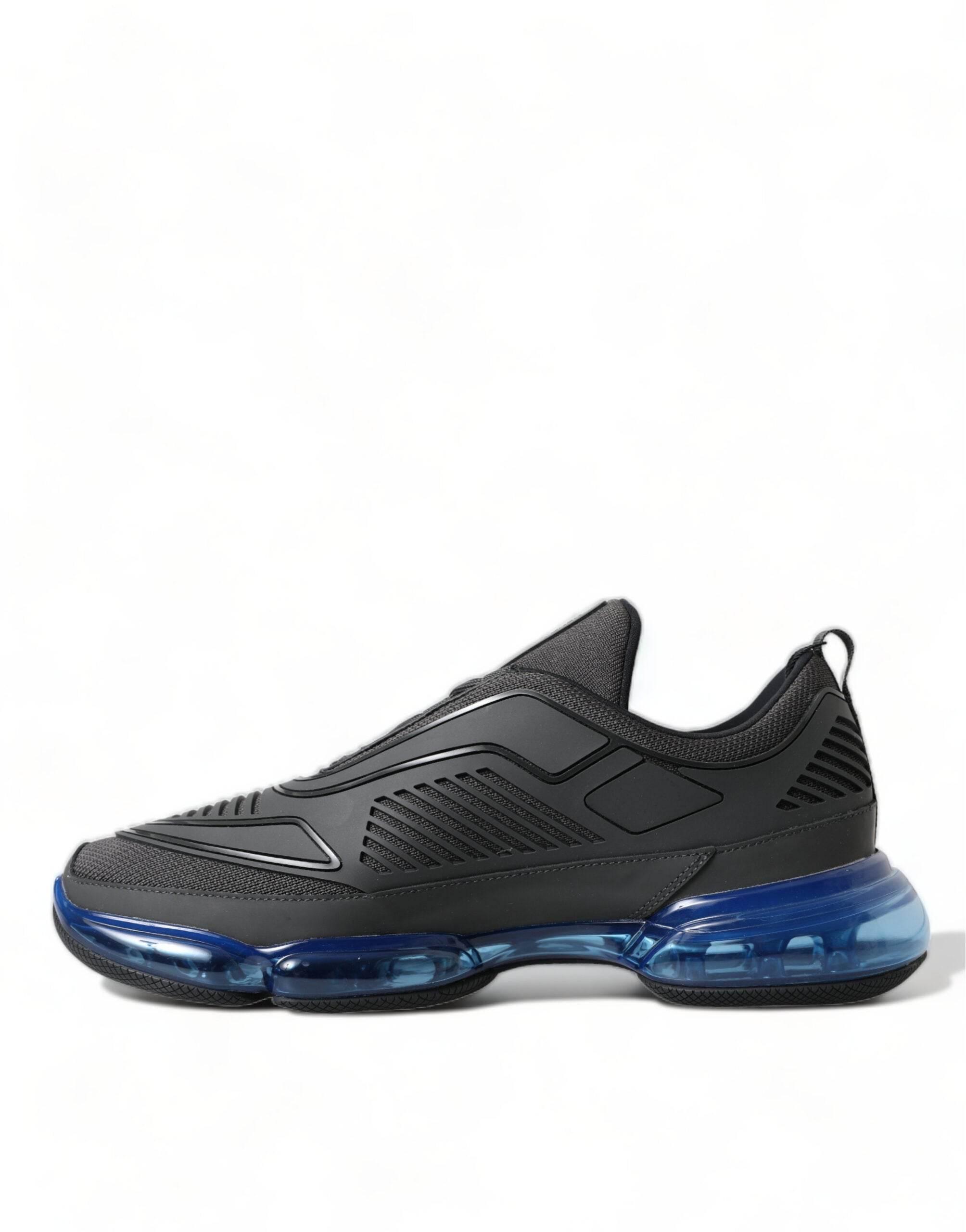Prada Elegant Men's Black Mesh Sneakers - Hilstor