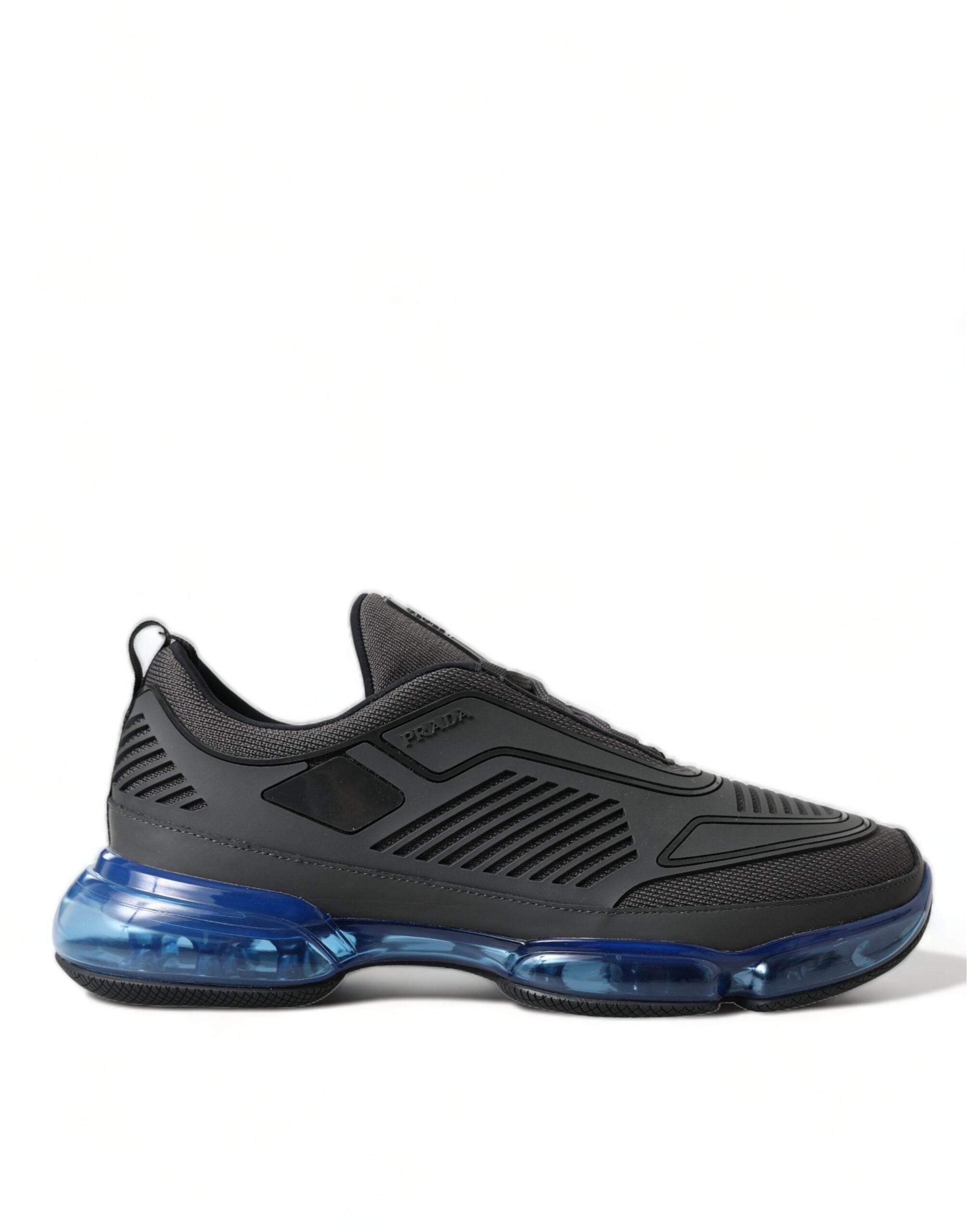 Prada Elegant Men's Black Mesh Sneakers - Hilstor