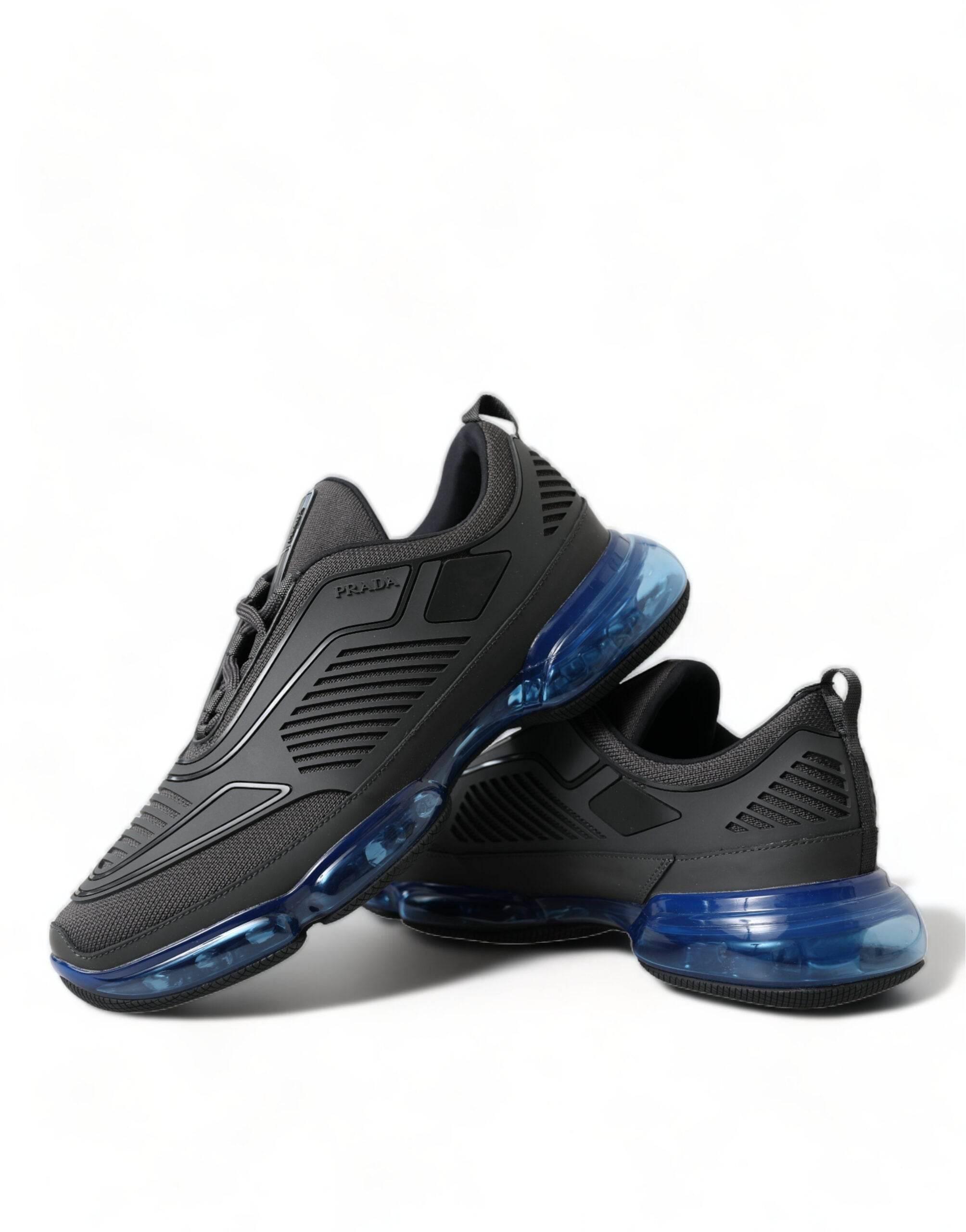 Prada Elegant Men's Black Mesh Sneakers - Hilstor