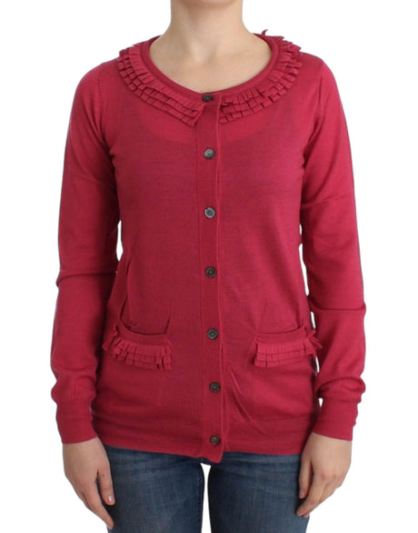 John Galliano Pink wool cardigan - Hilstor