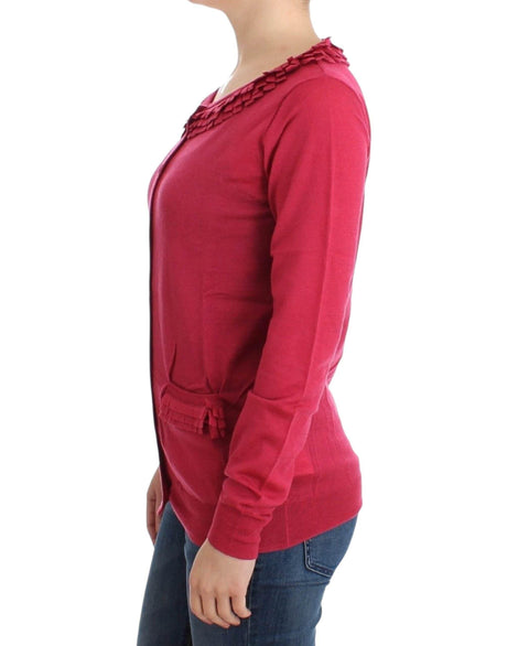 John Galliano Pink wool cardigan - Hilstor