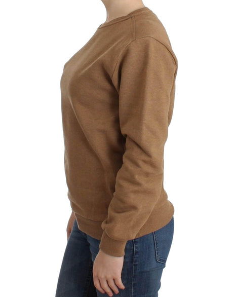 John Galliano Brown Crewneck Cotton Sweater - Hilstor