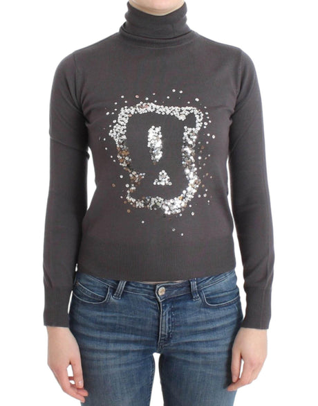 John Galliano Brown turtleneck cotton sweater - Hilstor