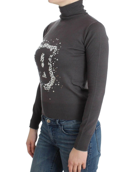 John Galliano Brown turtleneck cotton sweater - Hilstor
