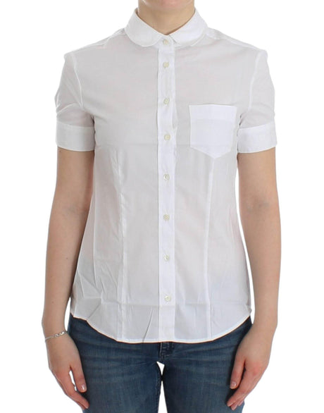 John Galliano White Cotton Shirt Top - Hilstor