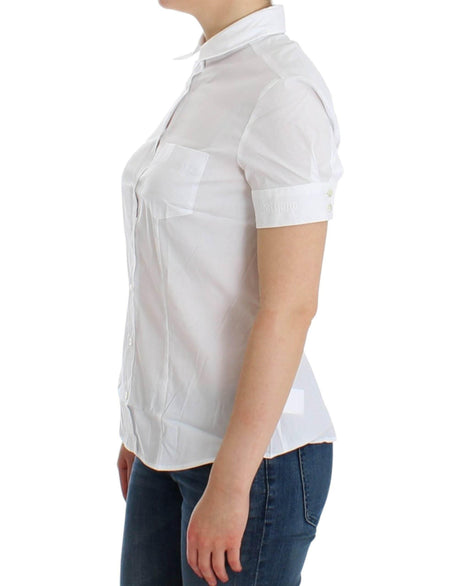John Galliano White Cotton Shirt Top - Hilstor