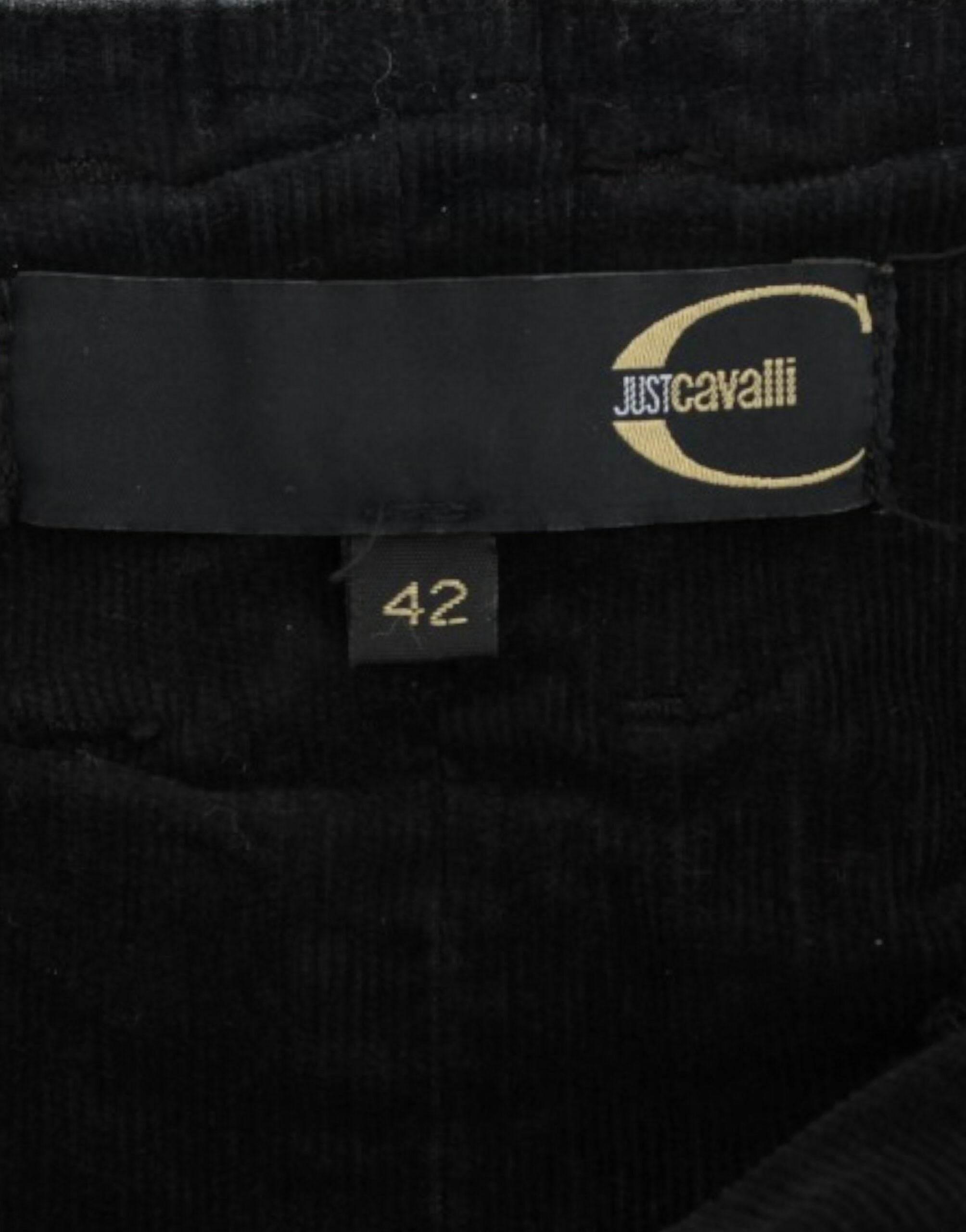 Cavalli Elegant Black Pencil Skirt for Sophisticated Style - Hilstor