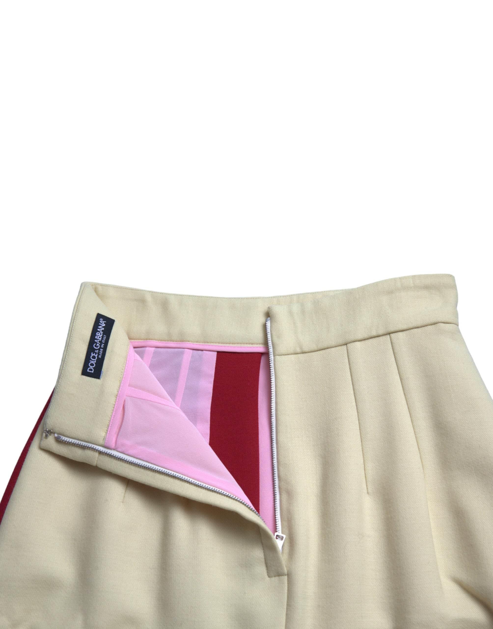Dolce & Gabbana Elegant High Waist Mini A-Line Skirt - Hilstor