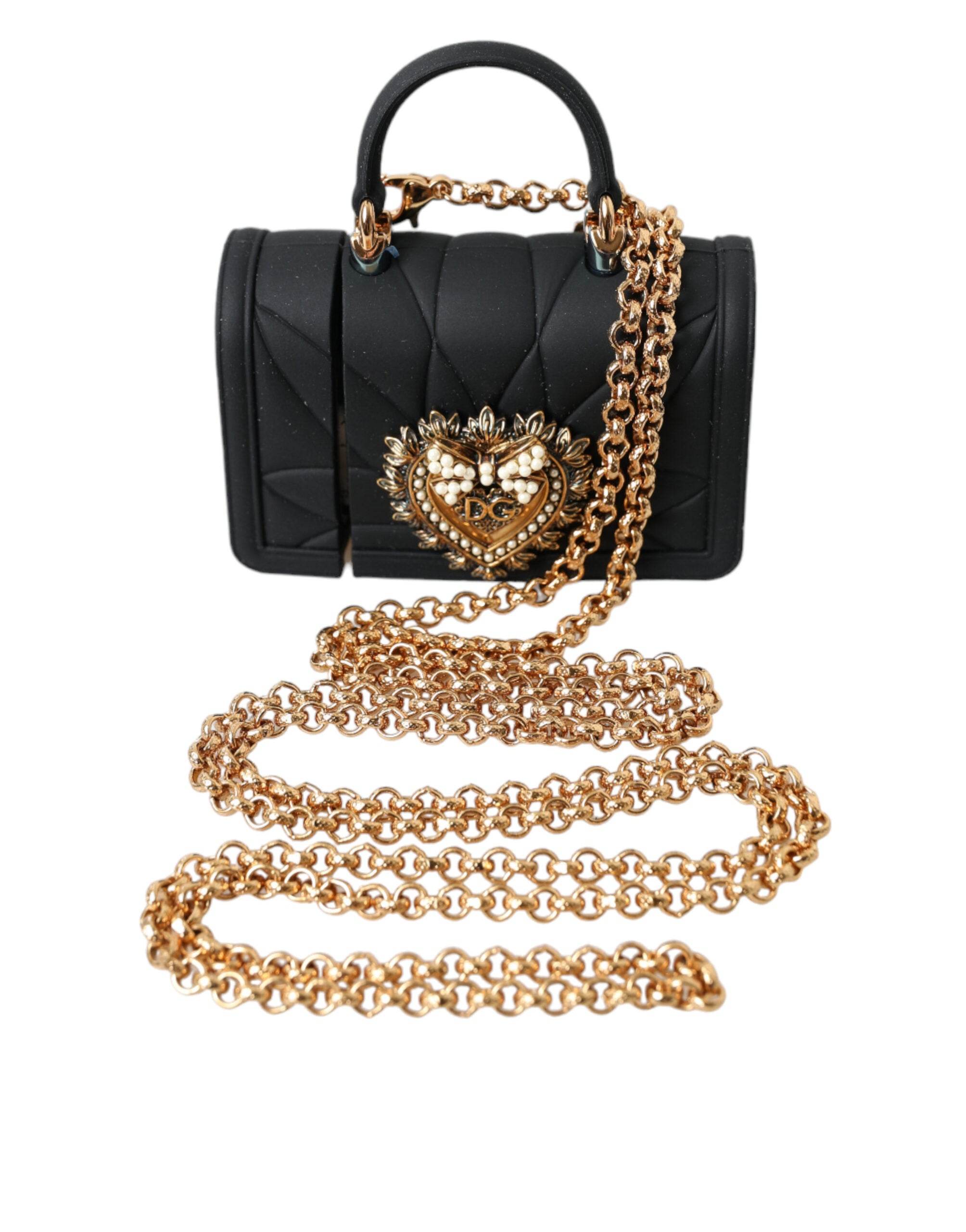 Dolce & Gabbana Exquisite Quilted AirPods Case with Chain Strap - Hilstor