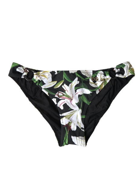 Dolce & Gabbana Elegant Floral Print Bikini Bottoms - Swim In Style - Hilstor