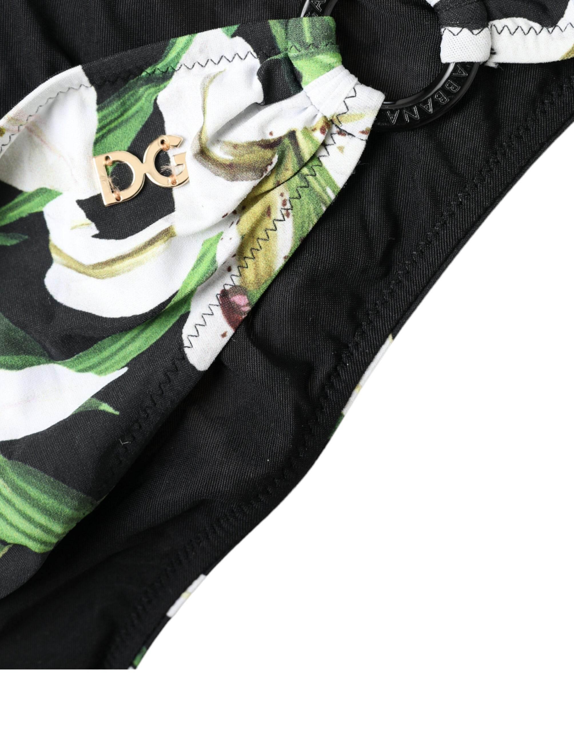 Dolce & Gabbana Elegant Floral Print Bikini Bottoms - Swim In Style - Hilstor
