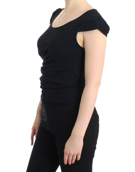 Cavalli Black Cotton Top - Hilstor