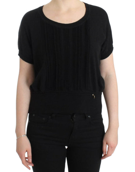 Cavalli Black short sleeved jumper - Hilstor