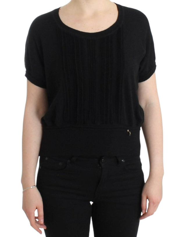 Cavalli Black short sleeved jumper - Hilstor