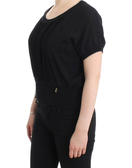 Cavalli Black short sleeved jumper - Hilstor