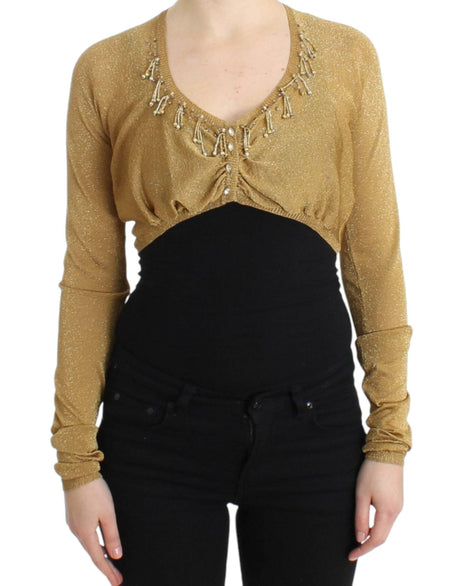 Cavalli Gold embellished gold shrug - Hilstor