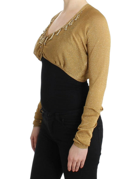 Cavalli Gold embellished gold shrug - Hilstor