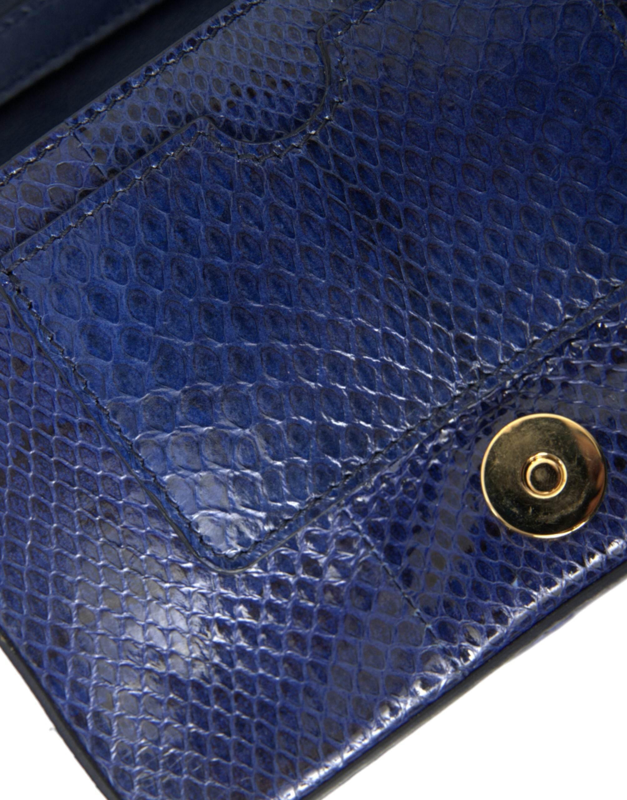 Dolce & Gabbana Dark Blue Fur Ayers Lily Twist Crossbody Shoulder Bag - Hilstor