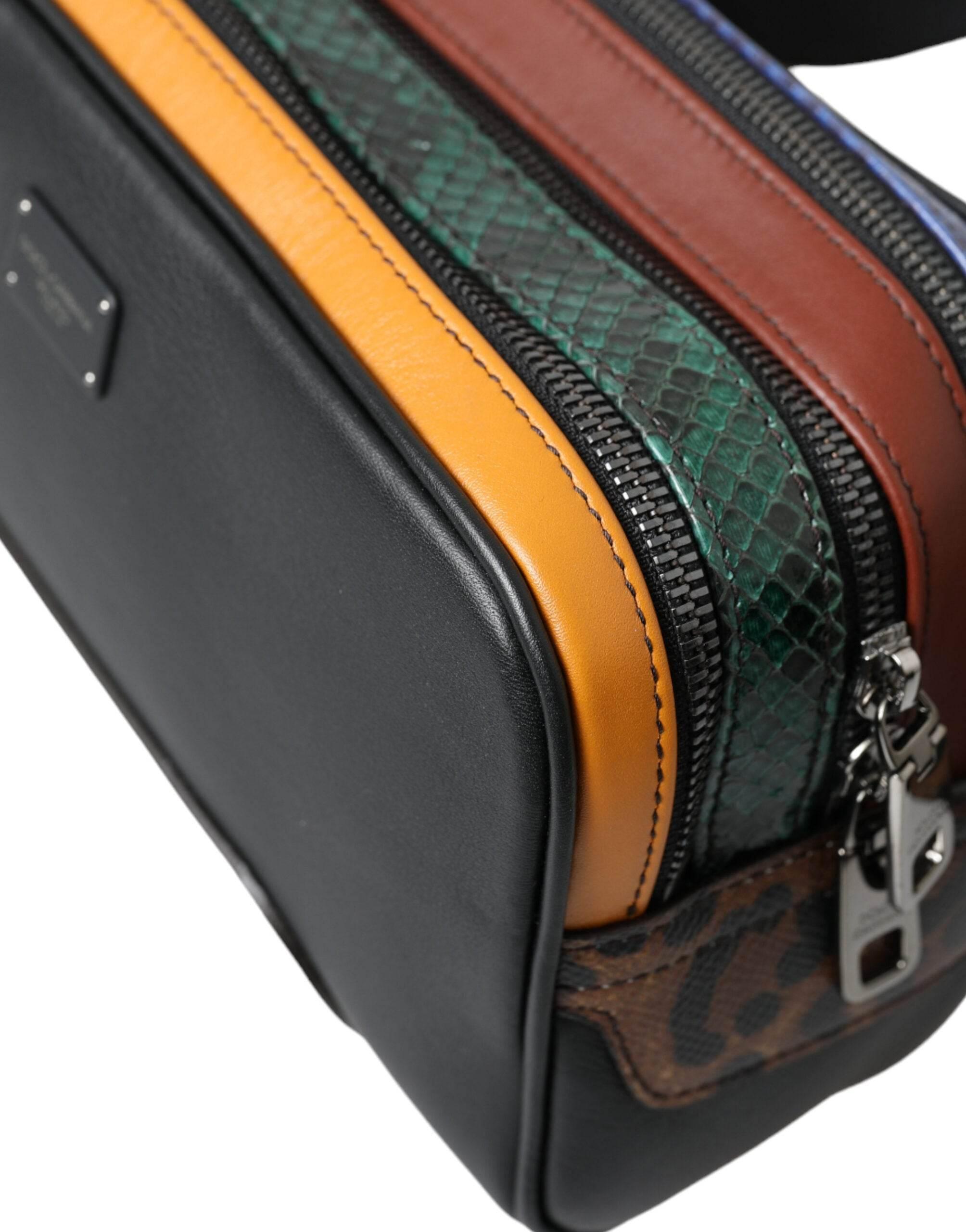 Dolce & Gabbana Exotic Leather Leopard Belt Bag - Hilstor