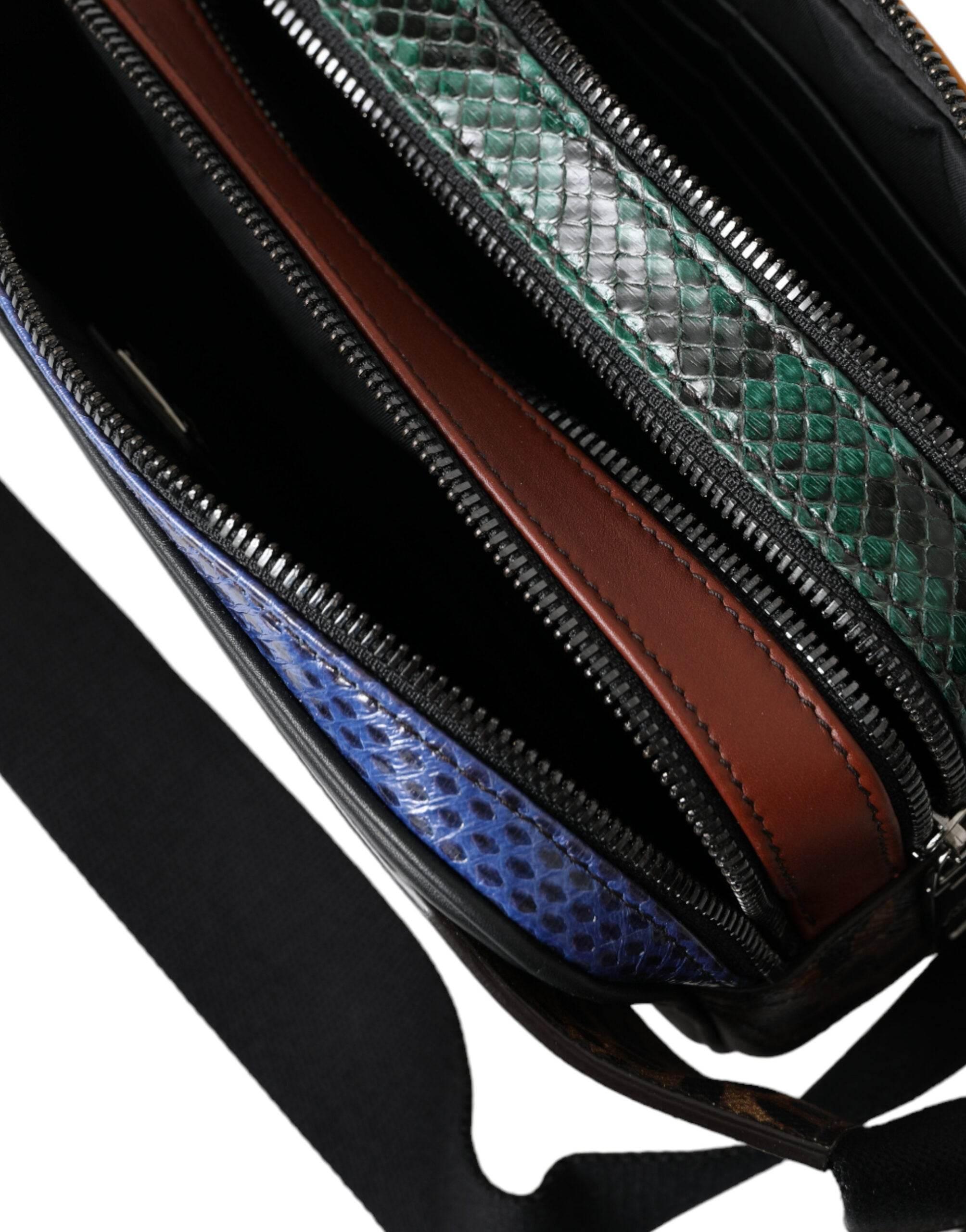 Dolce & Gabbana Exotic Leather Leopard Belt Bag - Hilstor