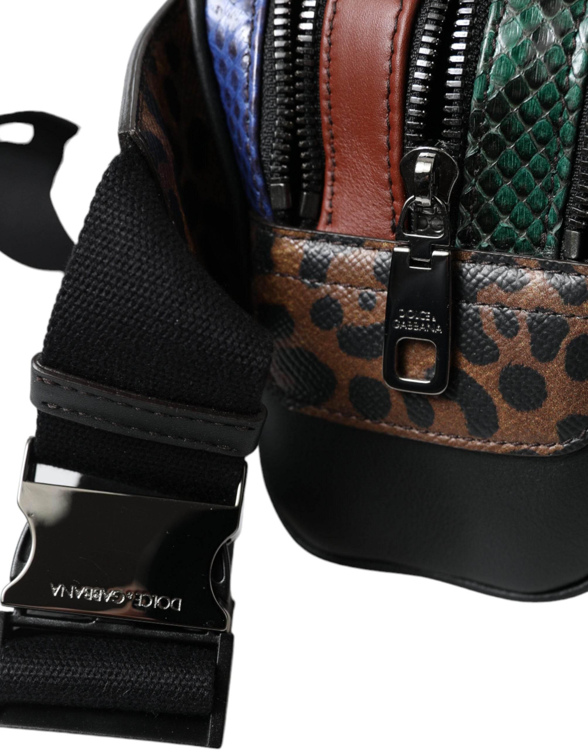 Dolce & Gabbana Exotic Leather Leopard Belt Bag - Hilstor