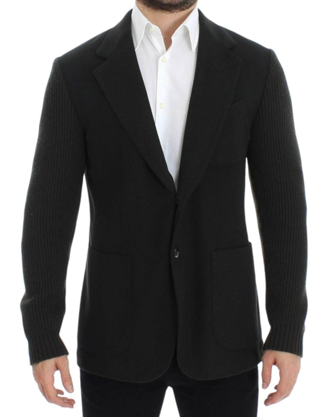 Dolce & Gabbana Elegant Green Cashmere Blazer Jacket - Hilstor