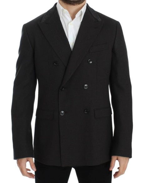 Dolce & Gabbana Brown wool slim fit blazer - Hilstor