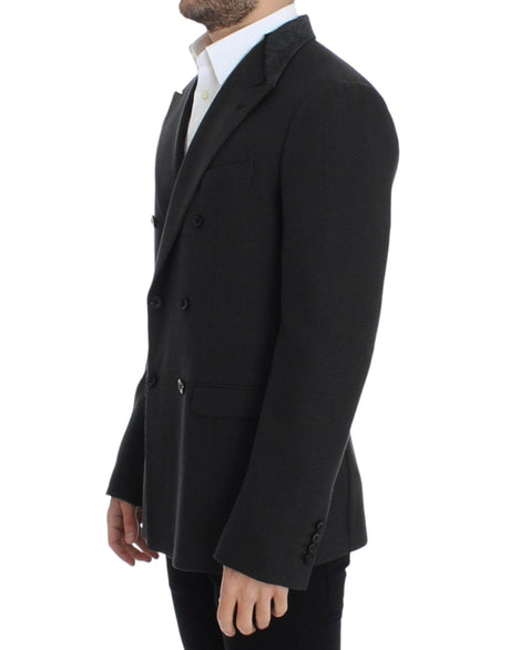 Dolce & Gabbana Brown wool slim fit blazer - Hilstor