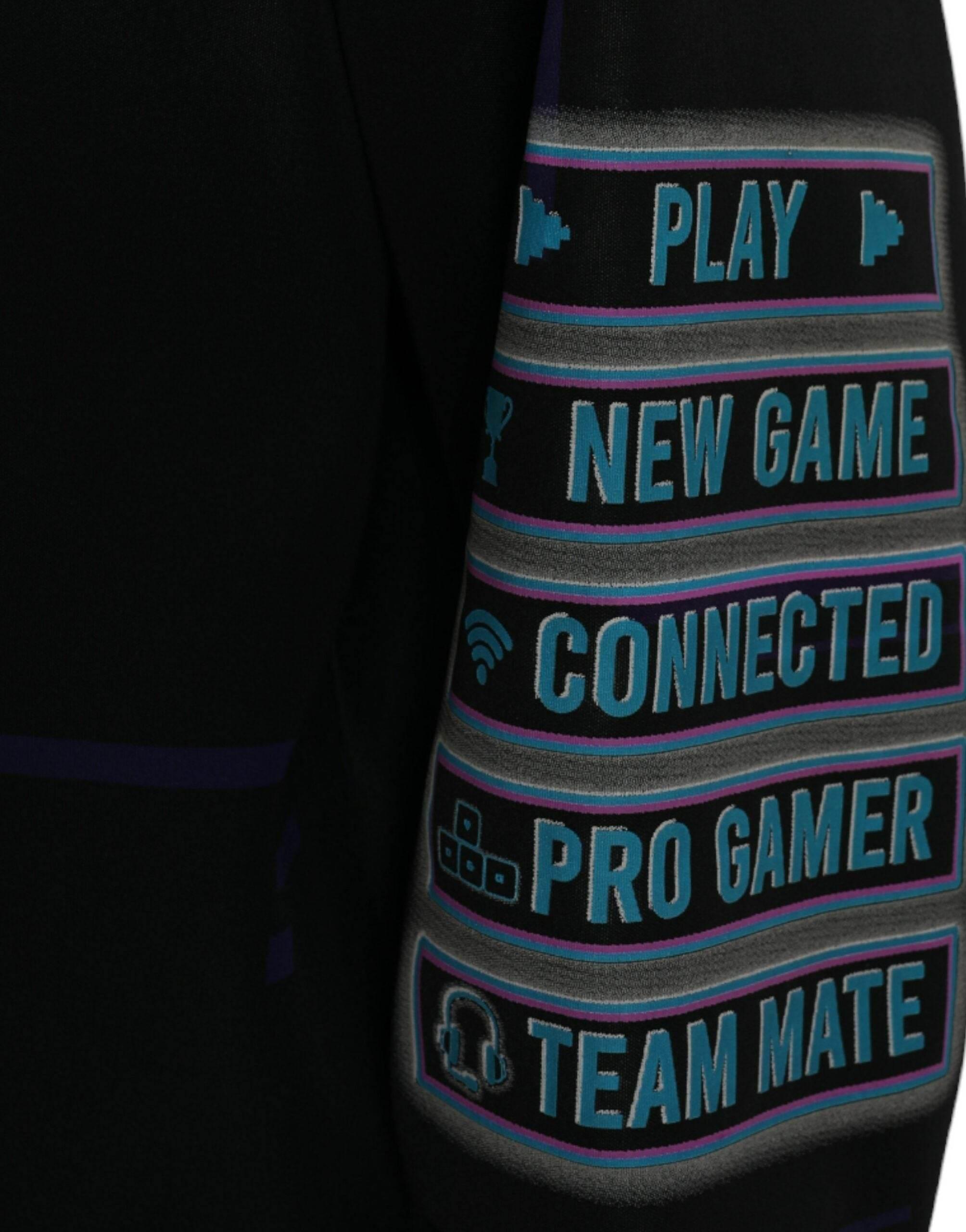 Dolce & Gabbana Black Logo Print Hooded Sweatshirt Sweater - Hilstor