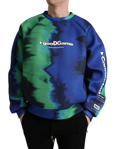 Dolce & Gabbana Multicolor Graphic Crew Neck Pullover Sweater - Hilstor
