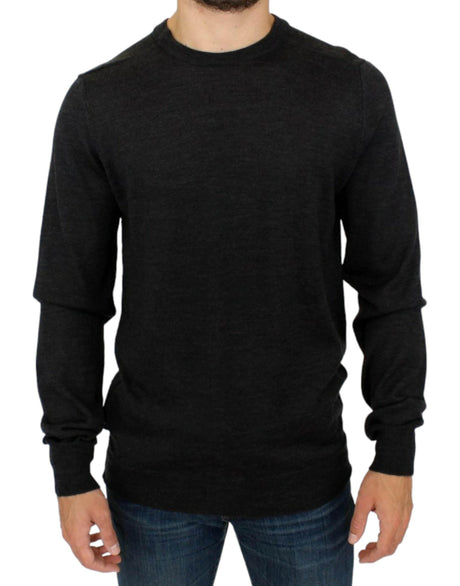 Costume National Gray crewneck pullover sweater - Hilstor