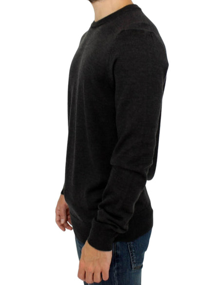 Costume National Gray crewneck pullover sweater - Hilstor