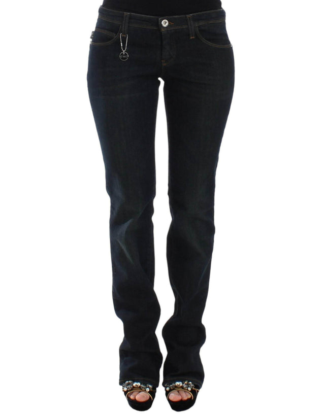 Costume National Chic Blue Slim Fit Denim Delight - Hilstor