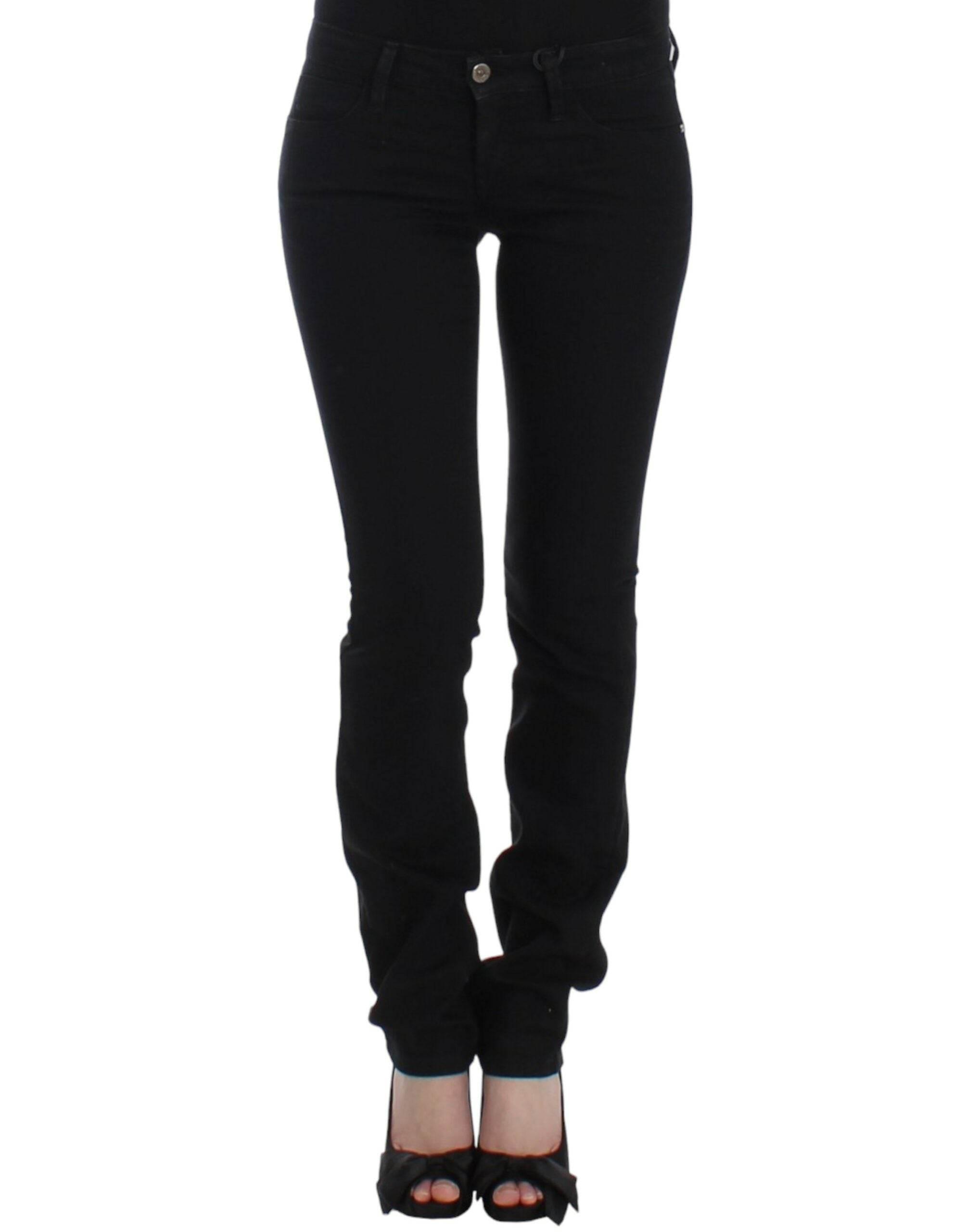 Costume National Black straight leg jeans - Hilstor
