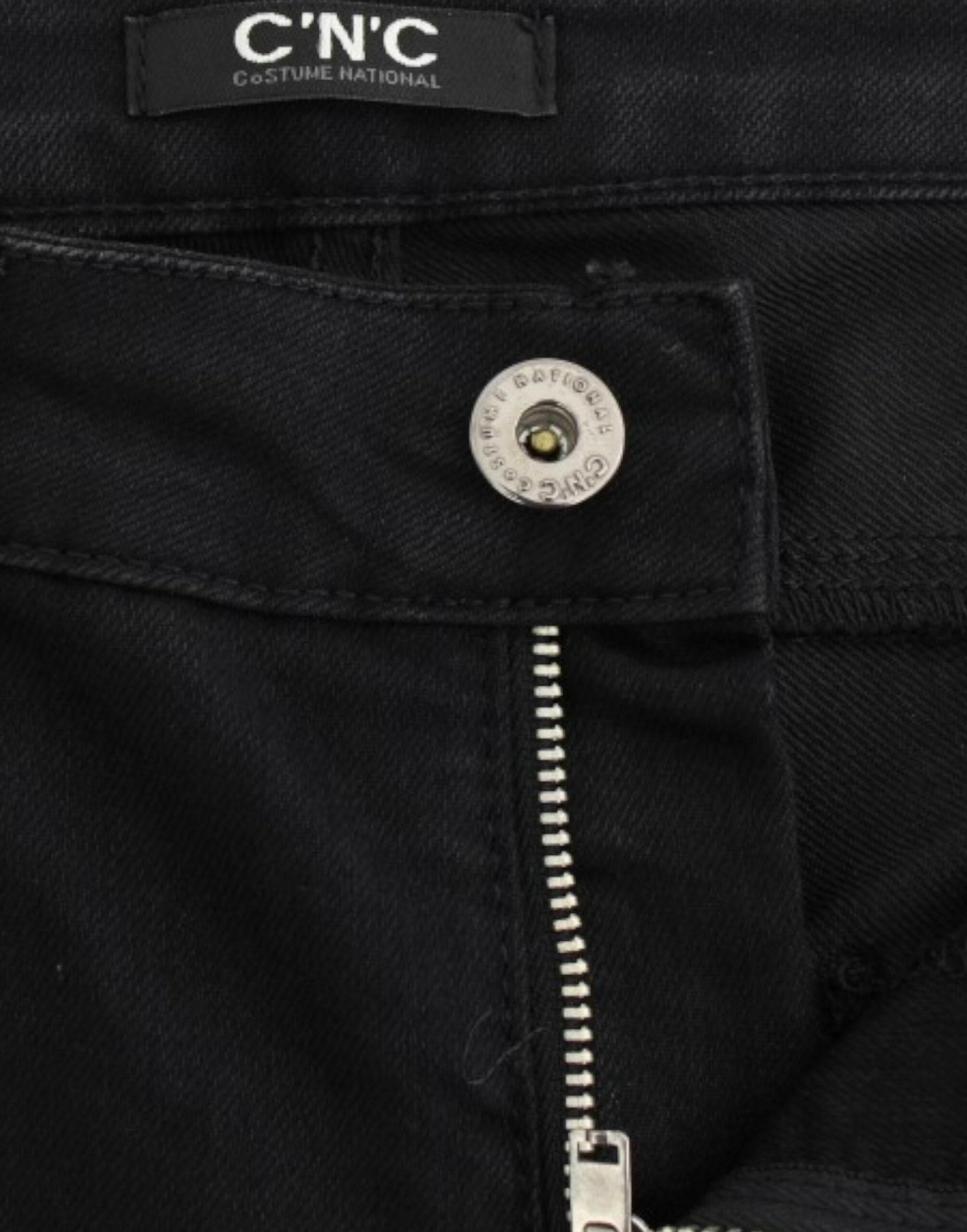 Costume National Black straight leg jeans - Hilstor