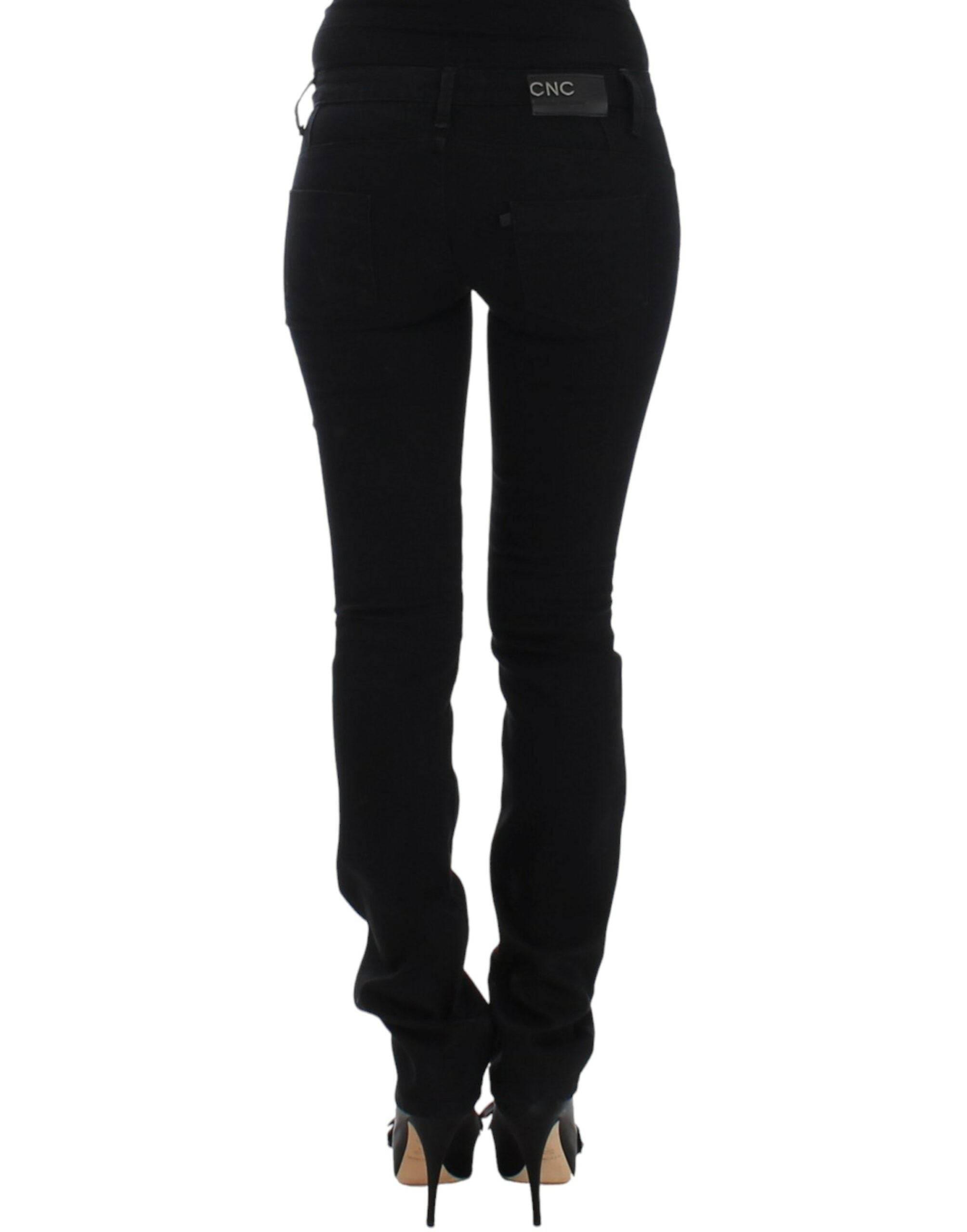 Costume National Black straight leg jeans - Hilstor