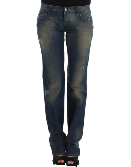 Costume National Blue straight leg jeans - Hilstor